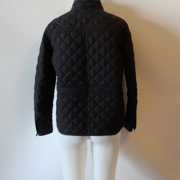 J. CREW BLACK QUILTED COAT SZ S* - Picture 5 of 8